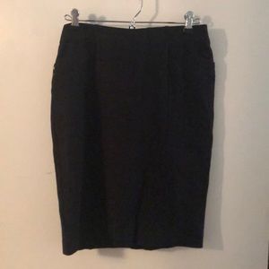 Pencil skirt navy with snake print